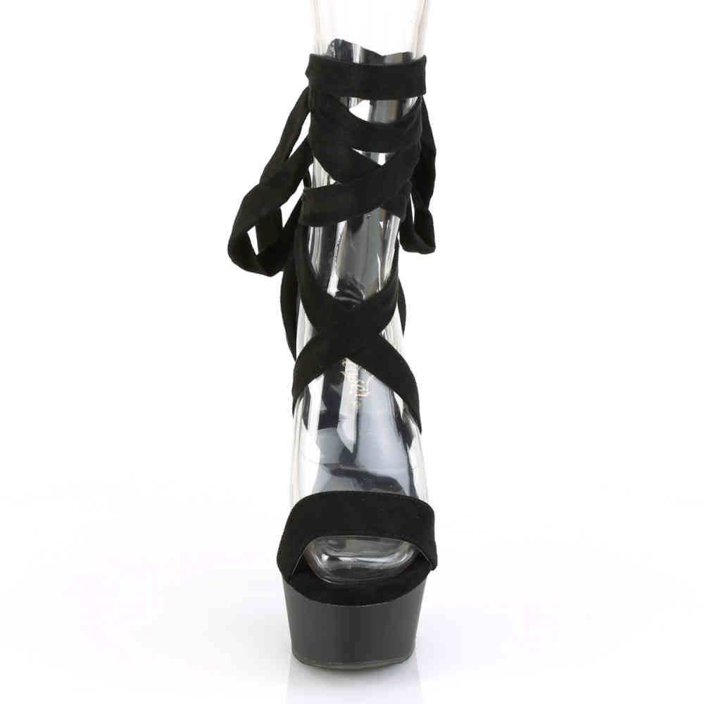 Pleaser - DELIGHT671 Ankle strap sandal - Black